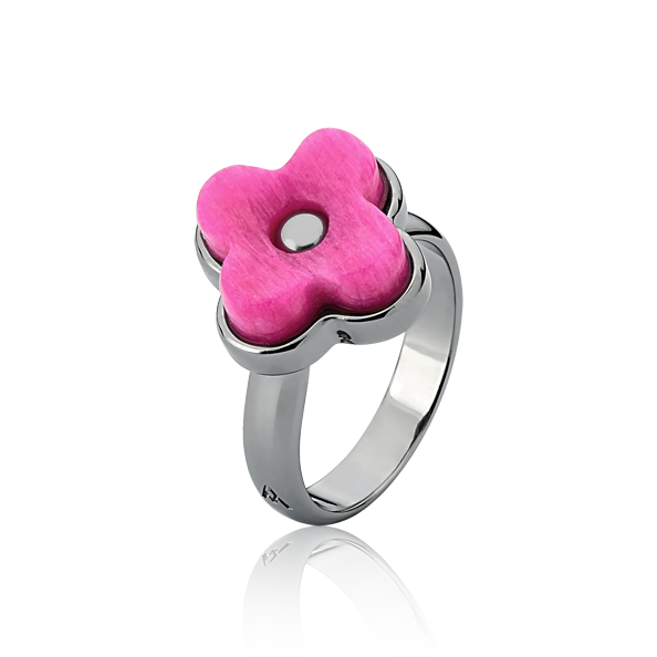 Anel Afeto - Feldspato Rosa Pink