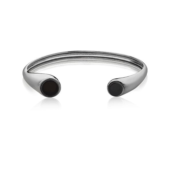 Bracelete Pocket Ball - Obsidiana Negra Semijoias de luxo e design exclusivo