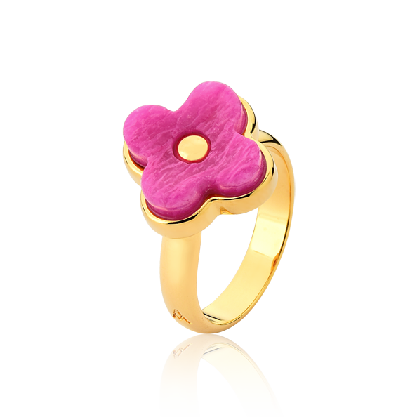 Anel Afeto - Feldspato Rosa Pink