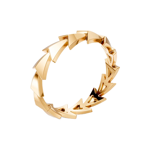 Anel Flecha — Banho de Ouro 18k