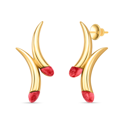 Brinco Caminhos - Feldspato Vermelho