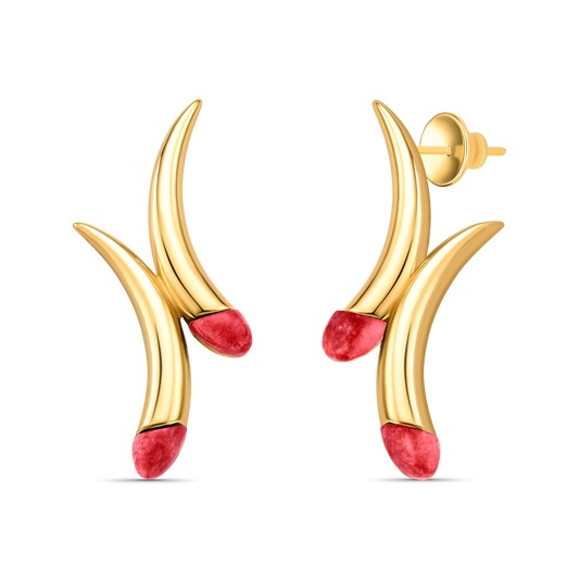 Brinco Caminhos - Feldspato Vermelho
