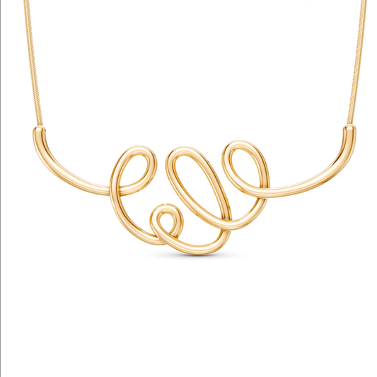 Colar Rabiscos - Banho Ouro 18k