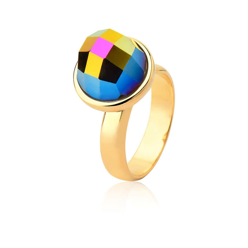 Anel Classic - Cristal Multicolorido