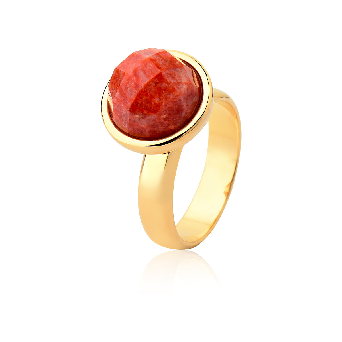 Anel Classic - Feldspato Laranja