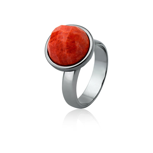 Anel Classic - Feldspato Laranja
