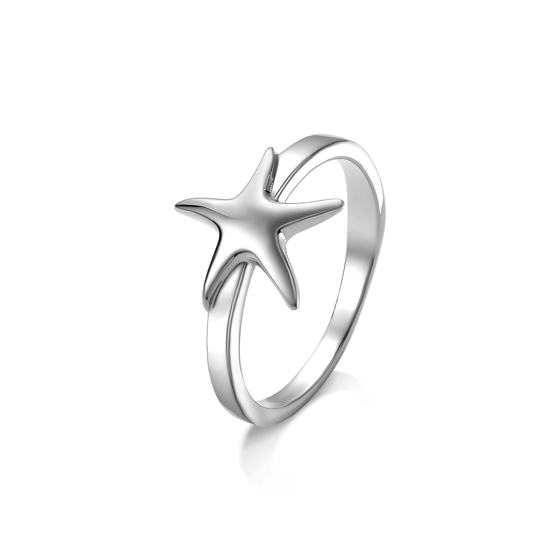 Anel Estrela - Ródio Semijoias de luxo e design exclusivo