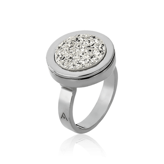 Anel Eterno - Drusa Platina Semijoias de luxo e design exclusivo