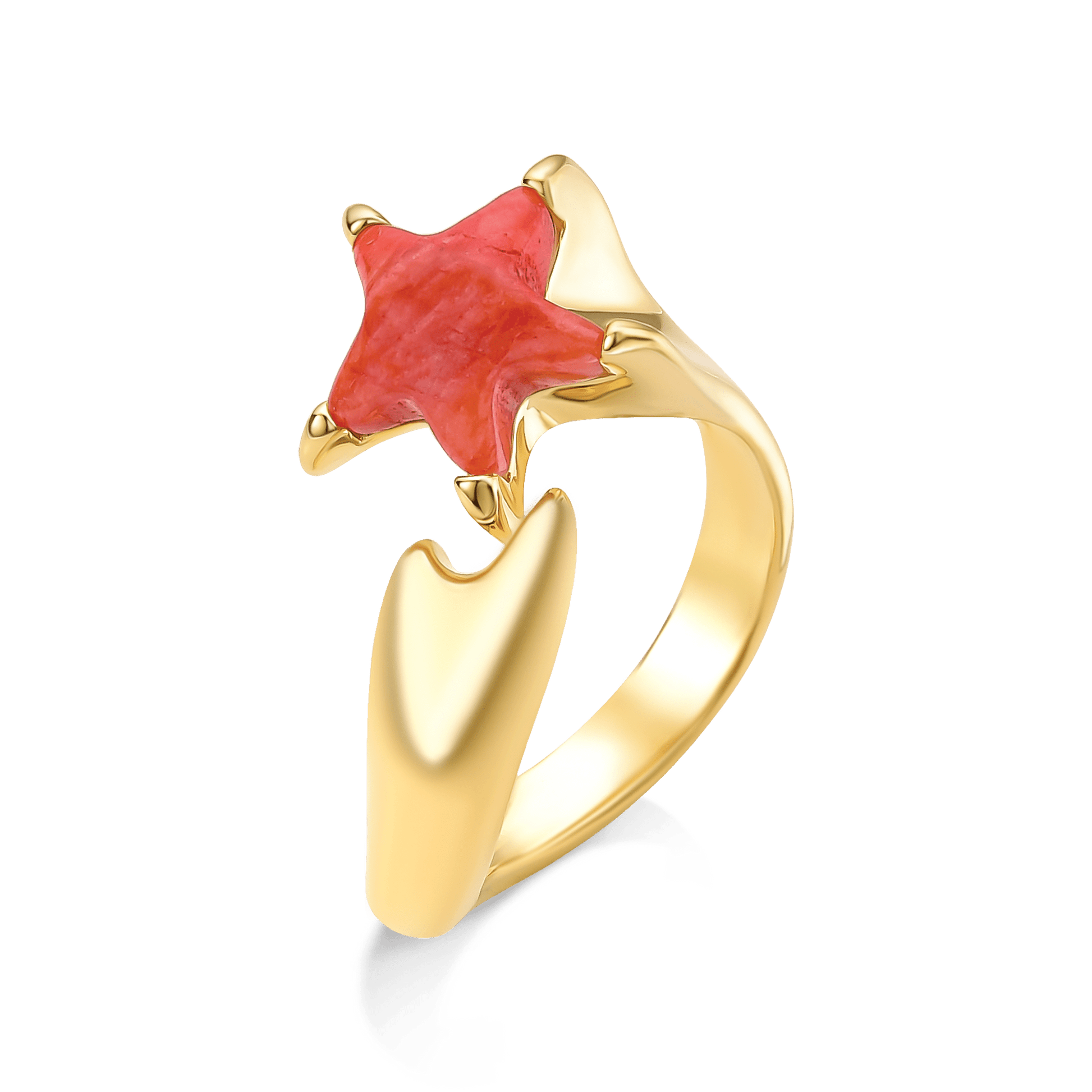 Anel Serena - Feldspato Laranja Semijoias de luxo e design exclusivo