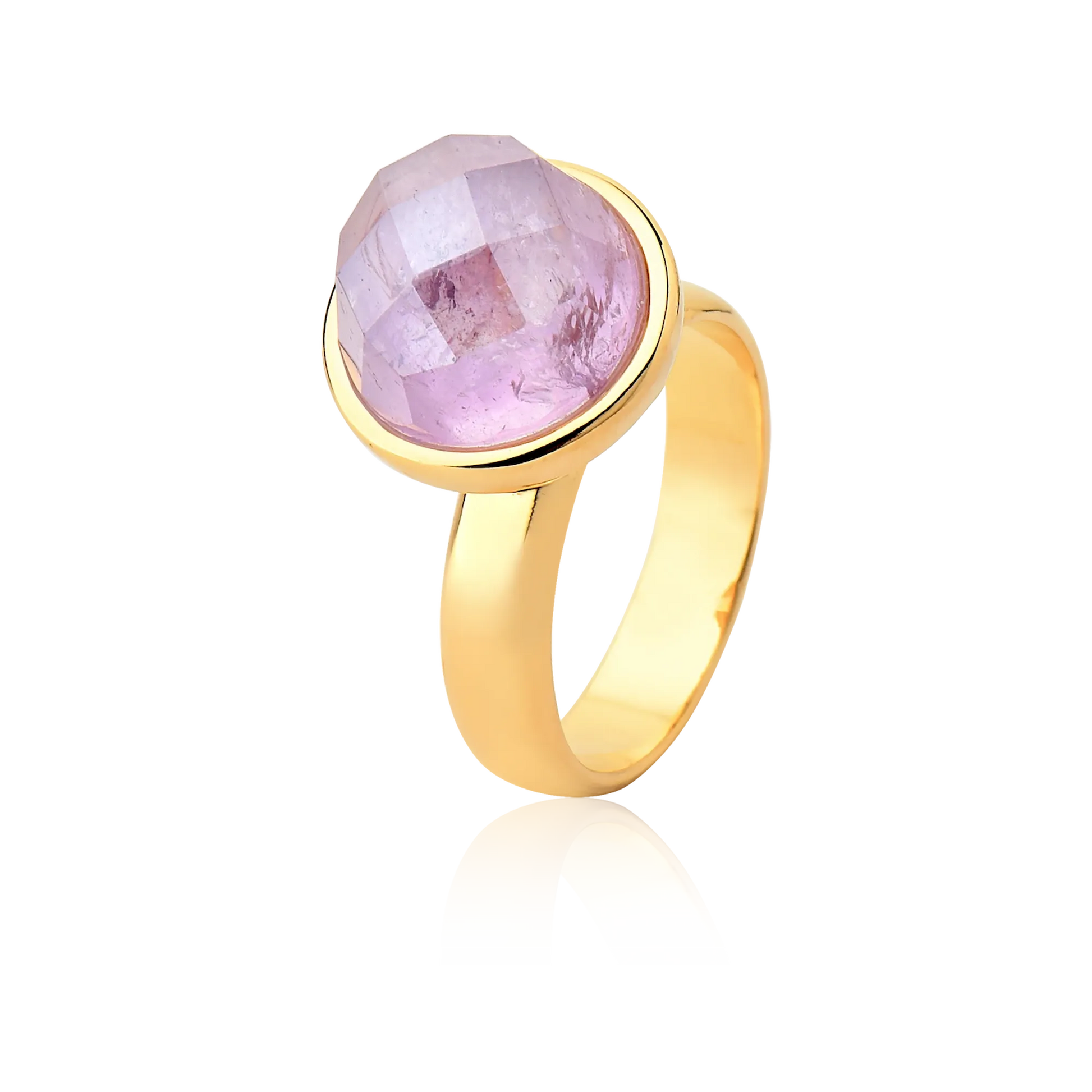 Anel Classic - Ametista — Ouro 18K | Aimer Joias | semijoia feminina pedra natural