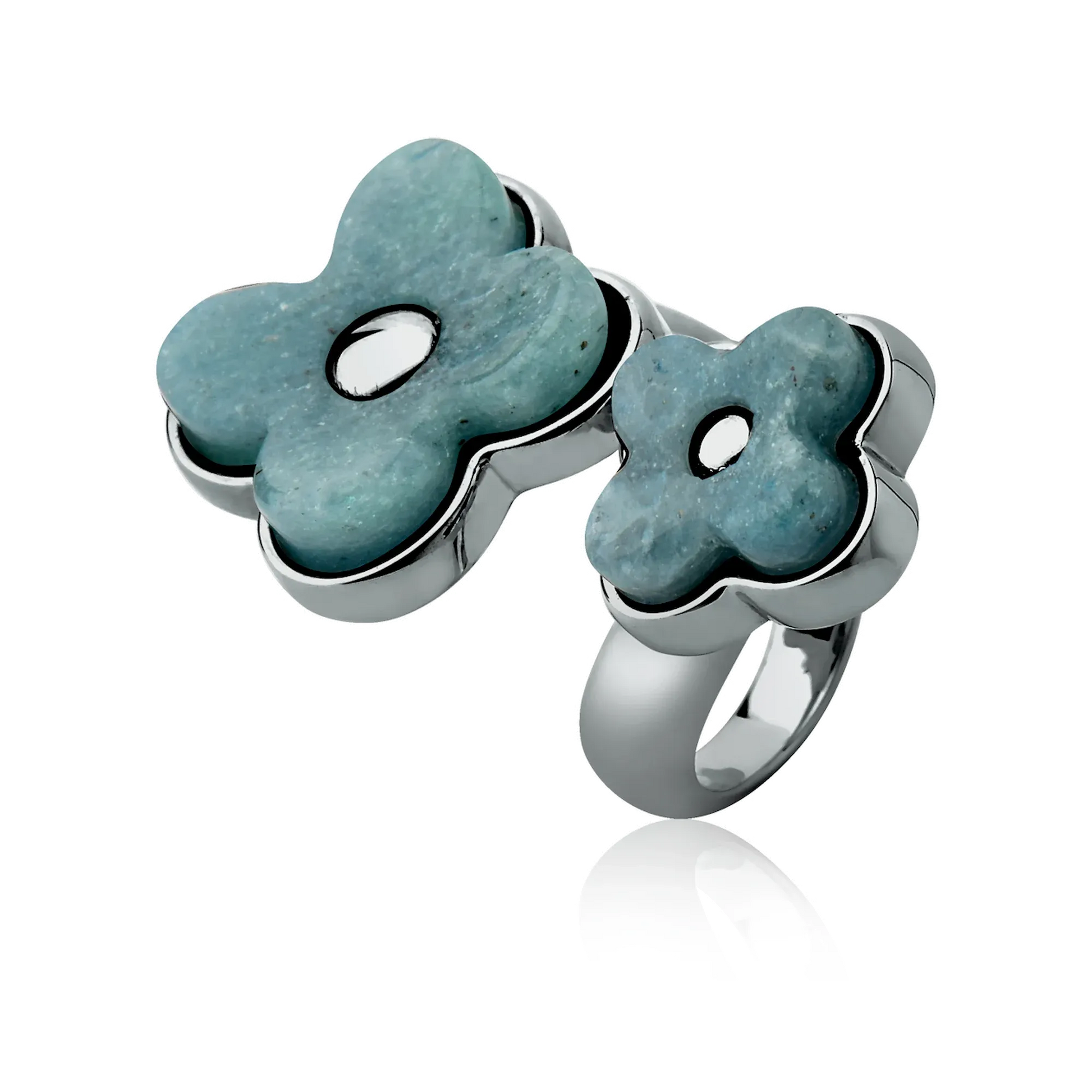 Anel Sensação - Quartzo Azulado