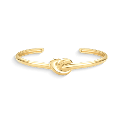 Bracelete Nó em banho ouro 18k | Bracelete feminino artesanal Aimer Joias