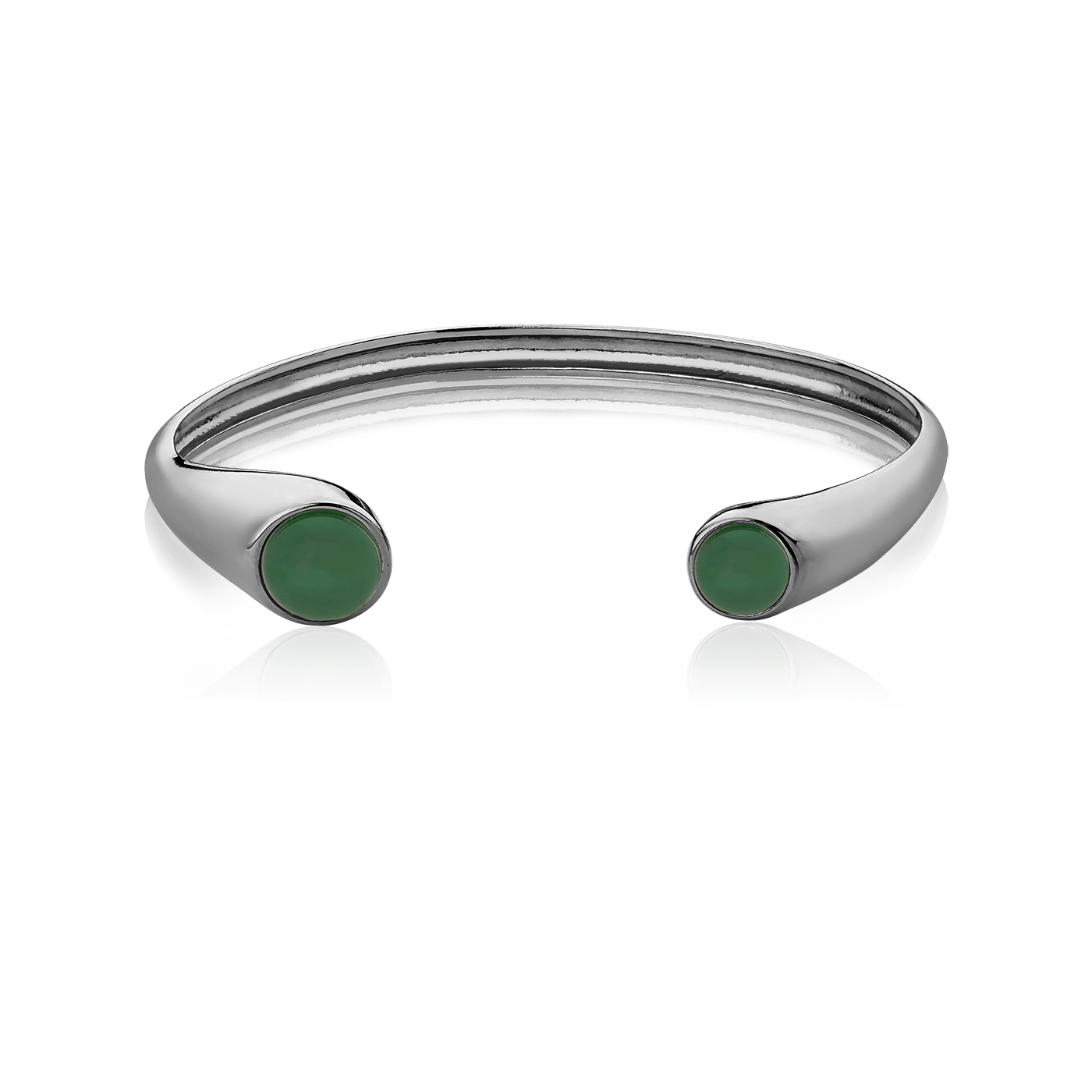 Bracelete Pocket Ball - Ágata Verde Semijoias de luxo e design exclusivo
