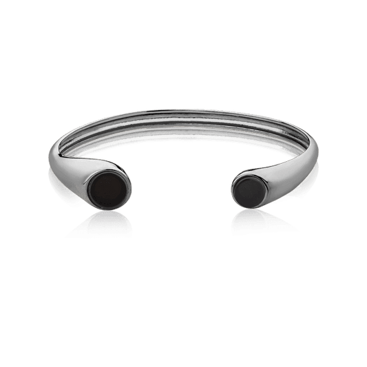 Bracelete Pocket Ball - Obsidiana Negra Semijoias de luxo e design exclusivo
