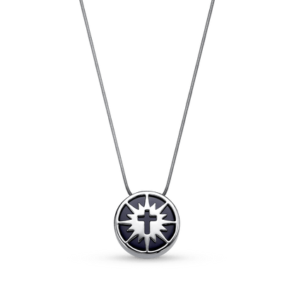 Colar Aura - Obsidiana Negra Ródio Semijoias de luxo e design exclusivo