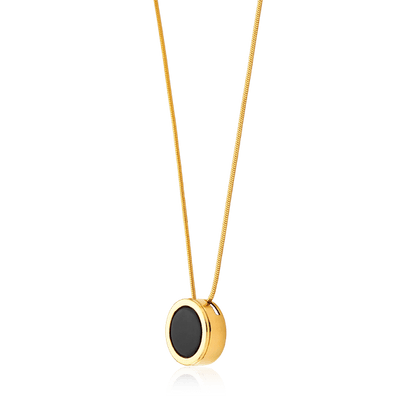 Colar Eterno - Obsidiana Negra Semijoias de luxo e design exclusivo