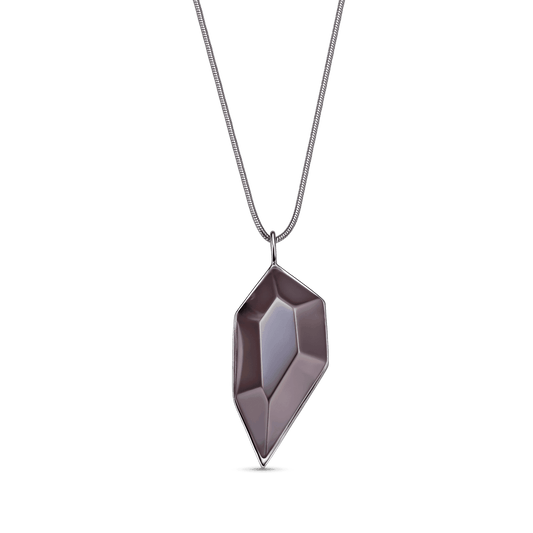 Colar Impulso - Quartzo Fumê Semijoias de luxo e design exclusivo
