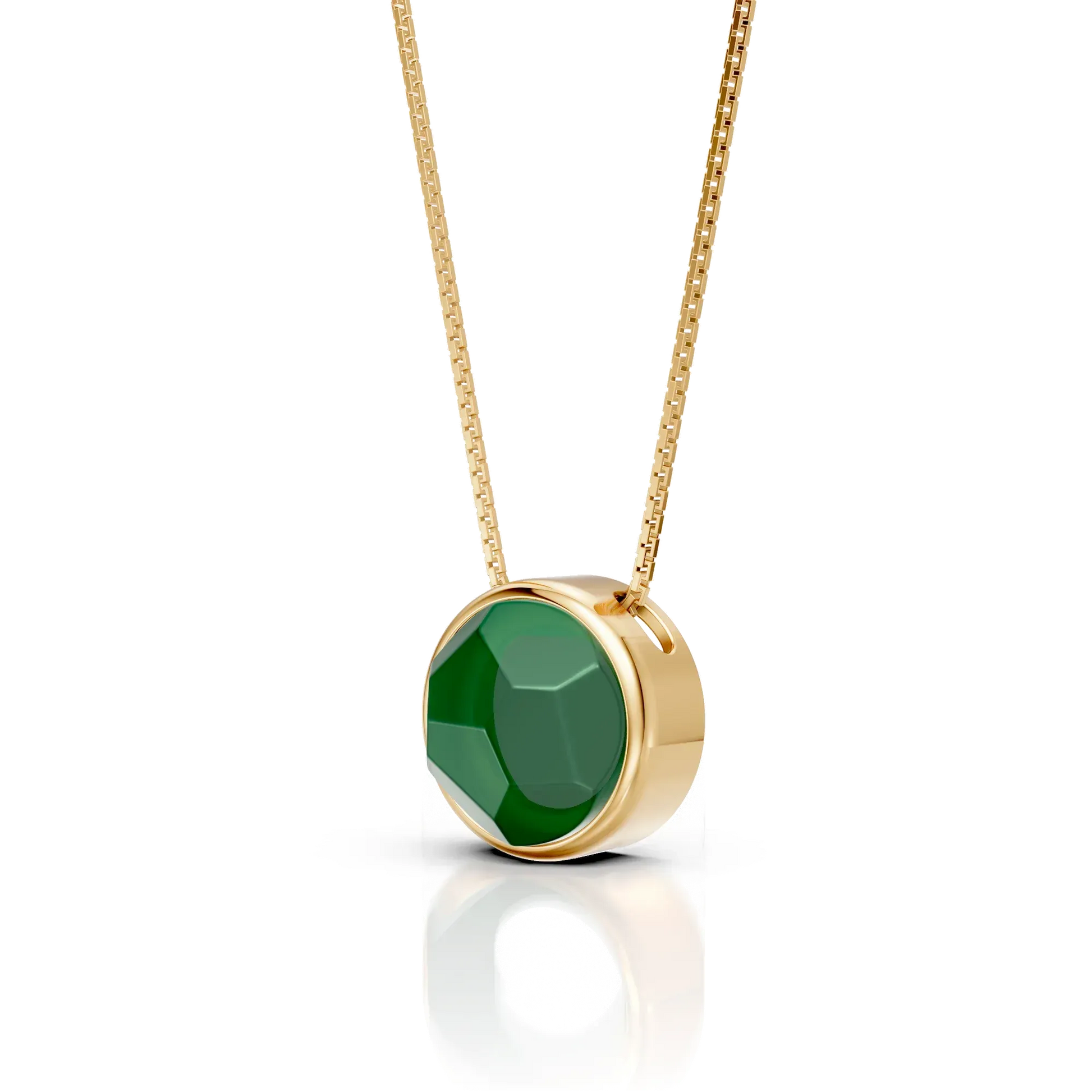 Conjunto Classic - Ágata Verde — Ouro 18K | Aimer Joias | semijoia feminina pedra natural