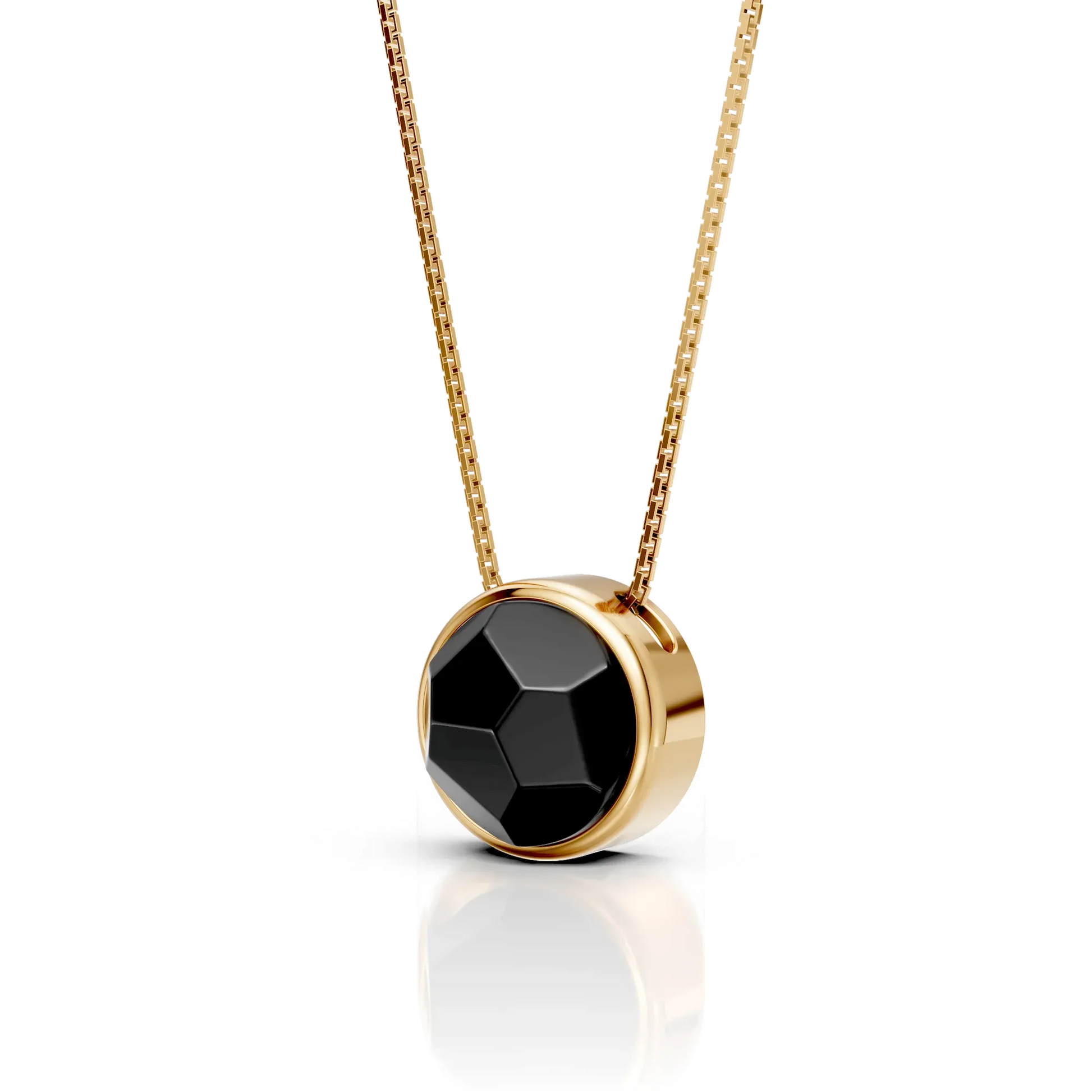 Colar Classic - Obsidiana Negra — Ouro 18K | Aimer Joias | semijoia feminina pedra natural