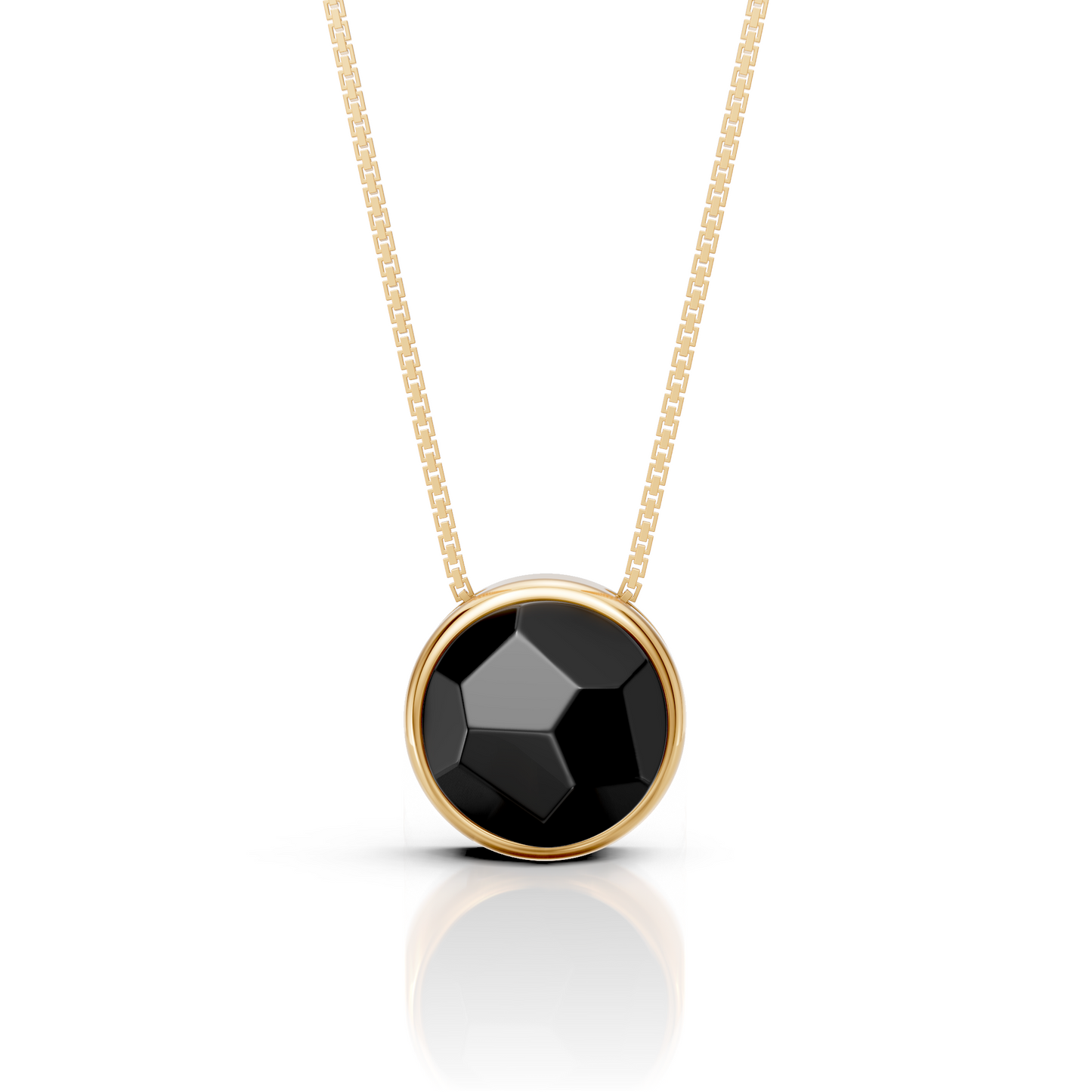 Colar Classic - Obsidiana Negra