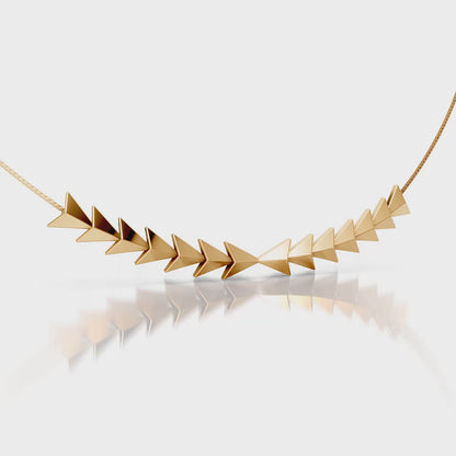 Colar Flecha — Banho de Ouro 18k