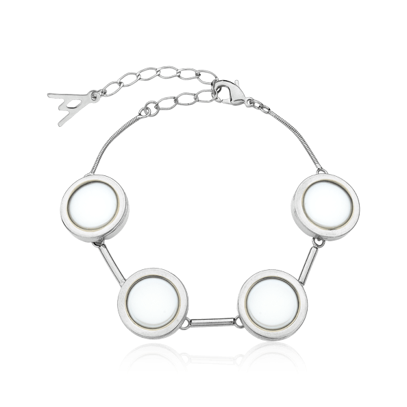 Pulseira Magnífica - Porcelana Branca Semijoias de luxo e design exclusivo